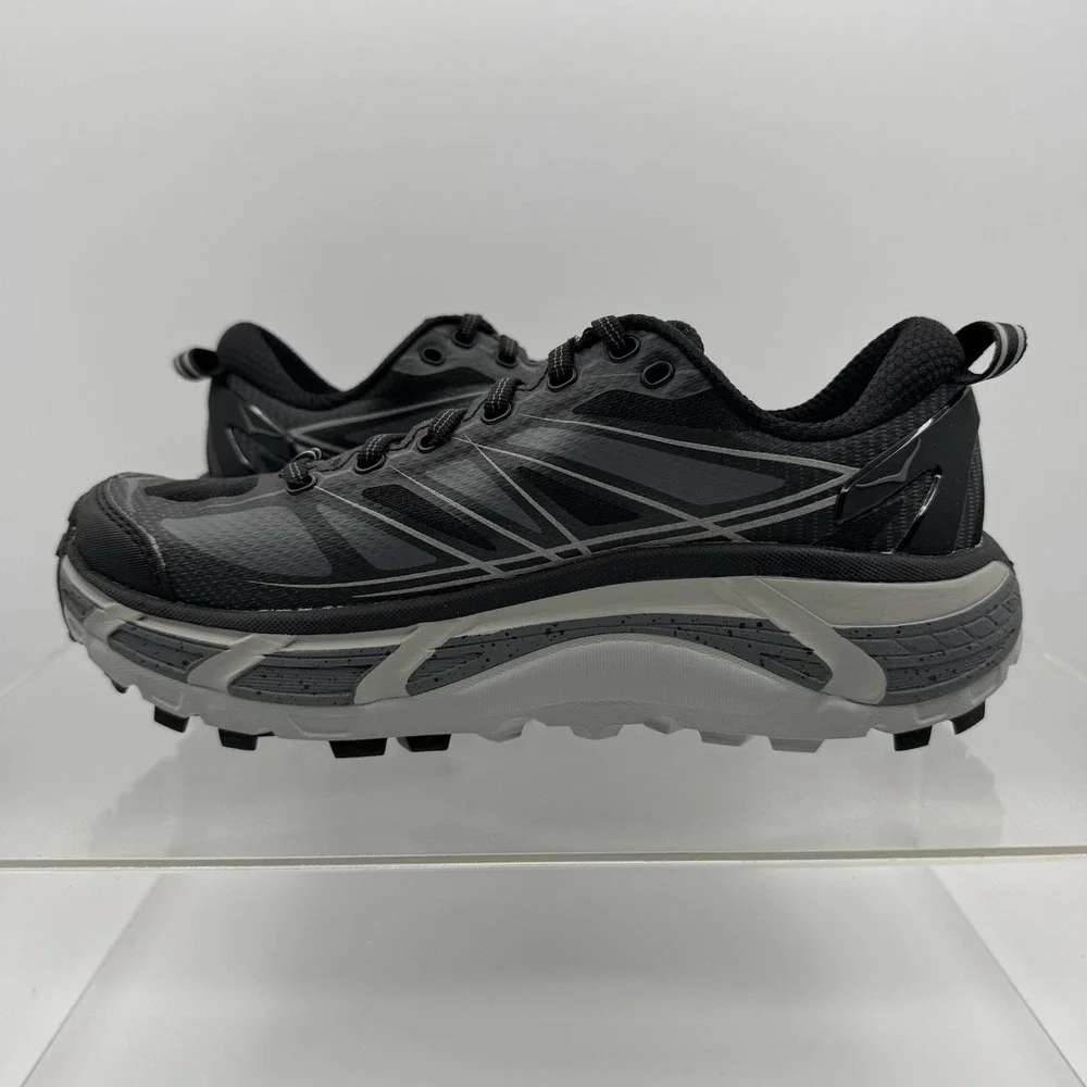 NEW Hoka One U Mafate Speed 2 1126851 BCSTL Black Grey Trail Men's 6 / Women's 7